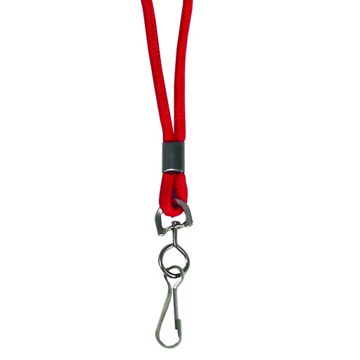 [89314 CL] Red Lanyard with Hook