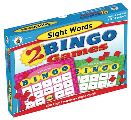 [140041 CD] Sight Words Bingo Board Game