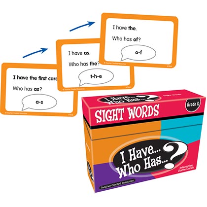 [7868 TCR] I Have, Who Has Sight Words Game, Grade K