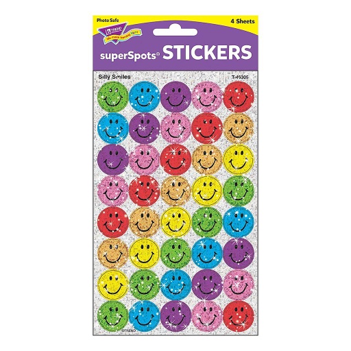 [46305 T] Silly Smiles Sparkle Stickers