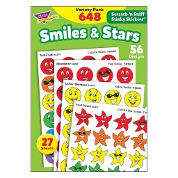 [83905 T] Smiles and Stars Stinky Stickers Variety Pack