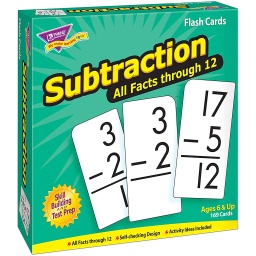 [53202 T] Subtraction 0-12 All Facts Skill Drill Flash Cards