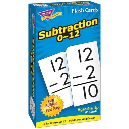 [53103 T] Subtraction 0-12 Skill Drill Flash Cards