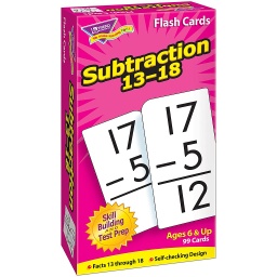 [53104 T] Subtraction 13-18 Skill Drill Flash Cards