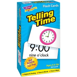 [53108 T] Telling Time Skill Drill Flash Cards