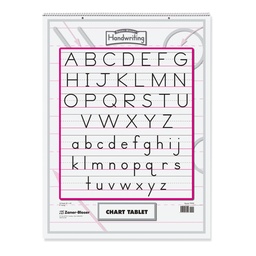[ZP9701 PAC] 24x32 2in Rule Zaner Bloser Manuscript Chart Tablet