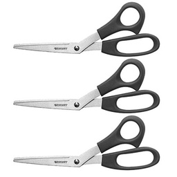 [13402 ACM] 3ct All Purpose 8in Bent Scissors Pack