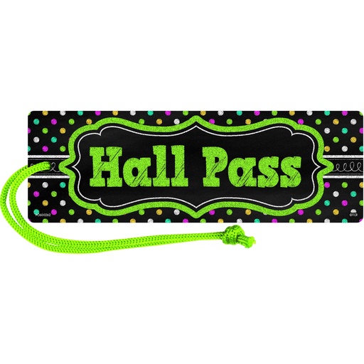 [77276 TCR] Chalkboard Brights Magnetic Hall Pass