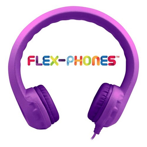 [KIDSPPL HE] Flex-Phones™ Indestructible Foam Headphones Purple