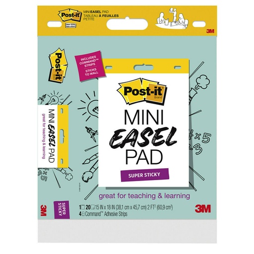 [577SS MMM] Post It Super Sticky Mini Easel Pad