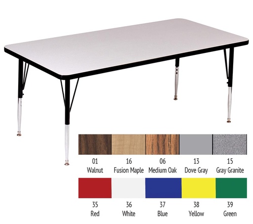 24x48 High Pressure Top Rectangle Activity Table