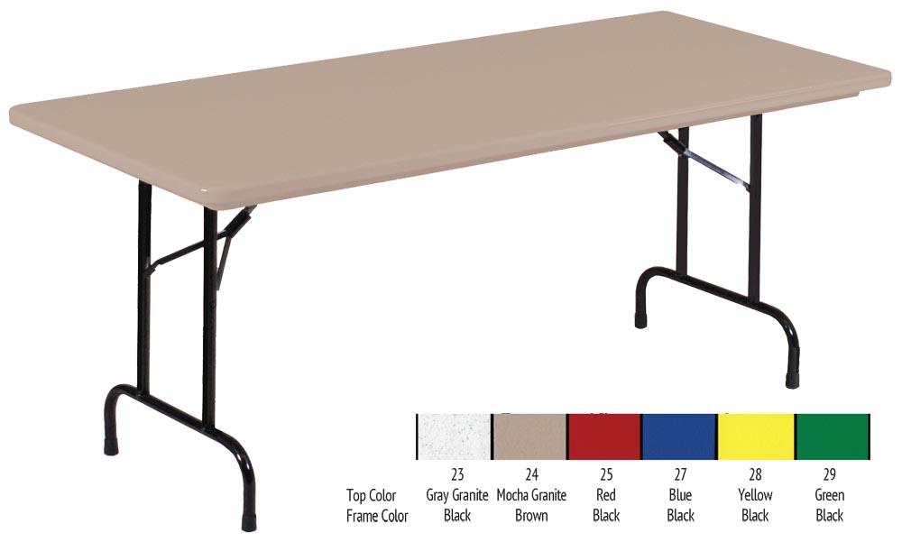 30x72x29 Molded Folding Table, How Wide Is A Standard Folding Table