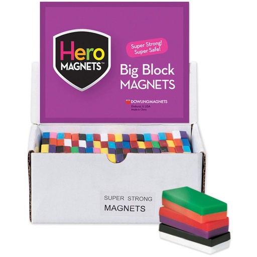 [710D DOW] Big Block Magnets (Lockdown Magnets) 40ct Schoolpack
