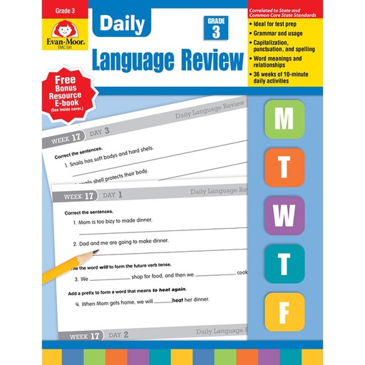 [581 EMC] Daily Language Review Grade 3           Each