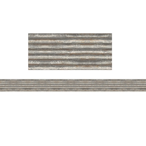 [3428 TCR] Corrugated Metal Straight Border