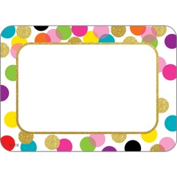 [5885 TCR] Confetti Name Tags/Labels