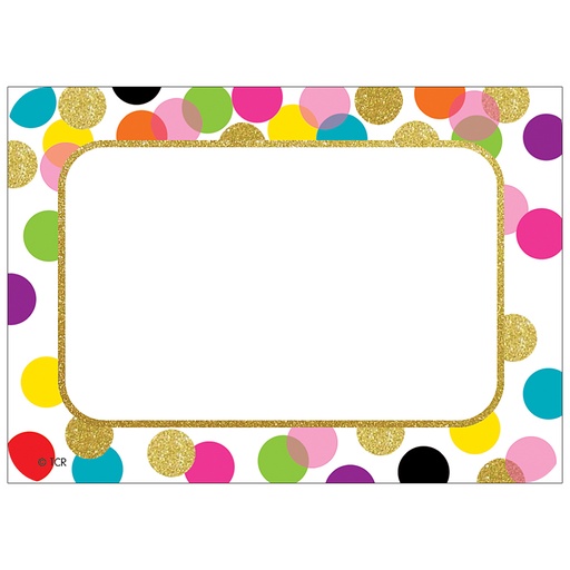 [5885 TCR] Confetti Name Tags/Labels