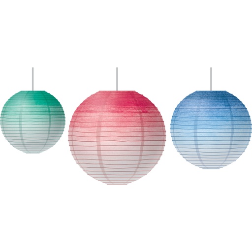 [77106 TCR] Watercolor Hanging Paper Lanterns