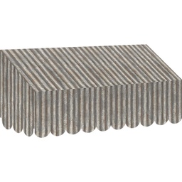 [77180 TCR] Corrugated Metal Awning