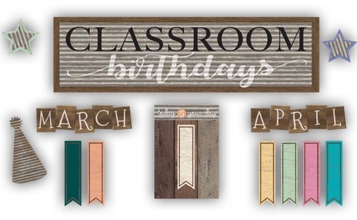 [8817 TCR] Home Sweet Classroom Happy Birthday Mini Bulletin Board Set