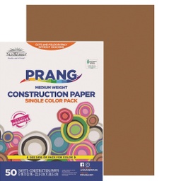 [6703 PAC] 9x12 Brown Sunworks Construction Paper 50ct Pack