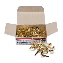 [2RBP CLI] 100ct 1/2&quot; Brass Plated Fasteners