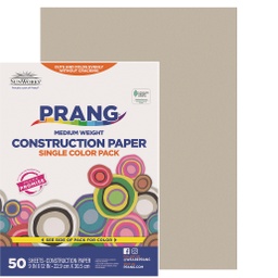 [8803 PAC] 9x12 Gray Sunworks Construction Paper 50ct Pack