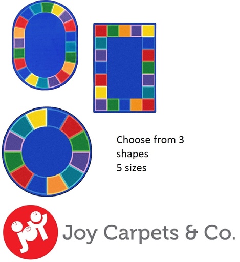 [1897C JC] Color Tones 5ft 4in x 7ft 8in Rectangle