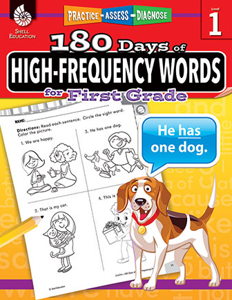 [51634 SHE] 180 Days of High Frequency Words Grade 1