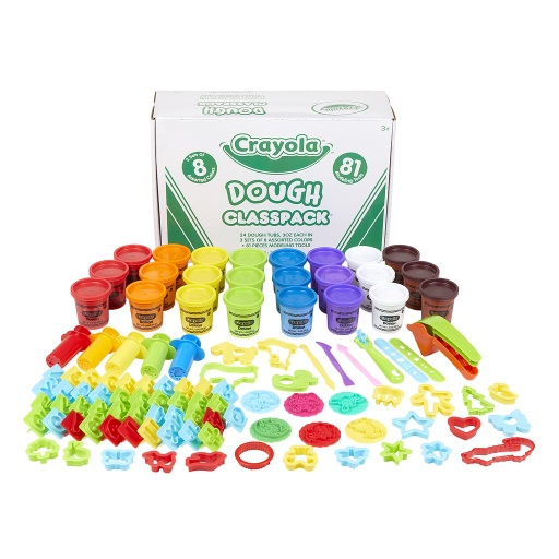 [570172 BIN] Crayola Dough Classpack of 24 3oz Dough & Tools