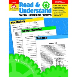 [3446 EMC] Read &amp; Understand with Leveled Texts, Grade 6