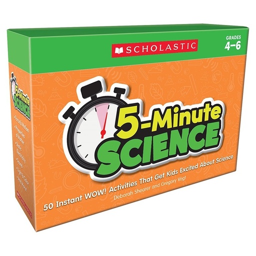 [833012 SC] 5 Minute Science Activity Cards for Grades 4-6