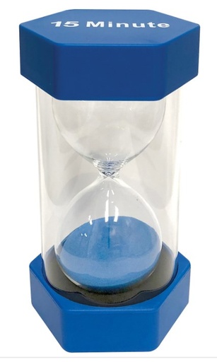 [20886 TCR] Large 15 Minute Sand Timer