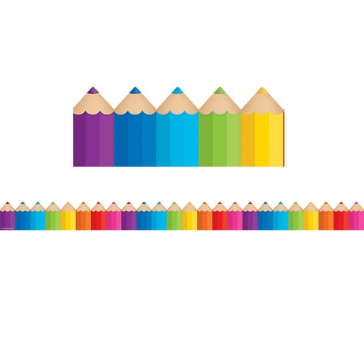 [3496 TCR] Colored Pencil Die-Cut Border Trim