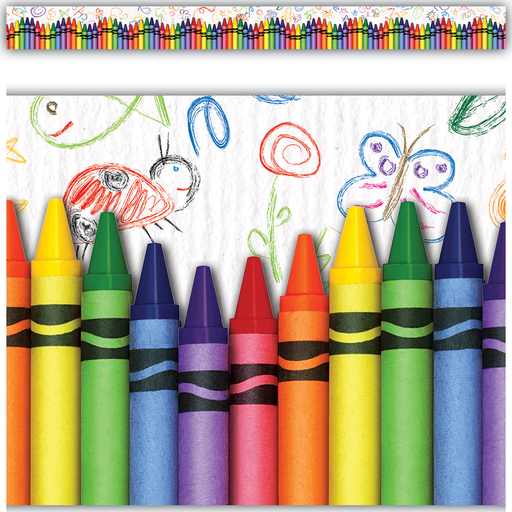 [63269 TCR] Crayons Straight Border Trim