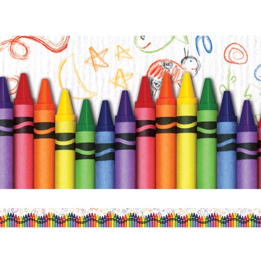 [63269 TCR] Crayons Straight Border Trim