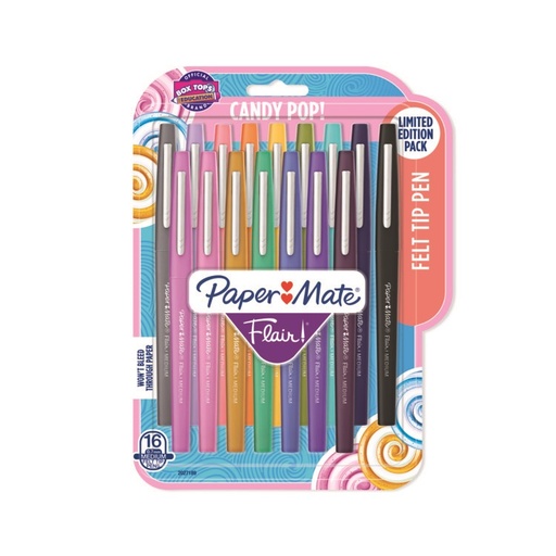 [2027189 SAN] 16 Color Med Point Candy Pop Paper Mate Flair Pens