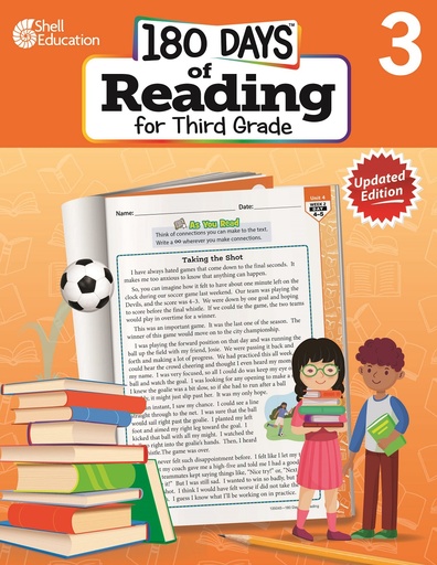 [50924 SHE] 180 Days of Reading for Third Grade
