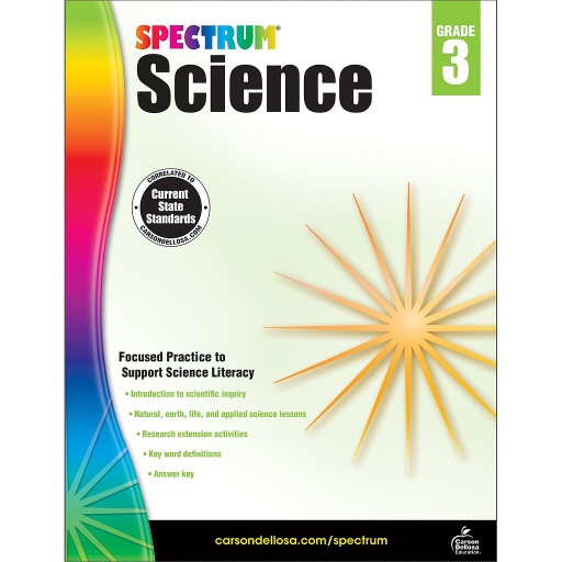 [704616 CD] Spectrum Science Workbook Grade 3 Paperback