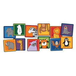 [3899 CFK] Zoo Animals Seating Kit Set of 12, 16&quot; Squares