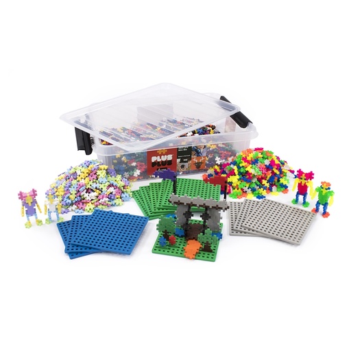 [08028 PLU] Plus-Plus 3600 pc Mixed Colors in Tub With 12 Baseplates