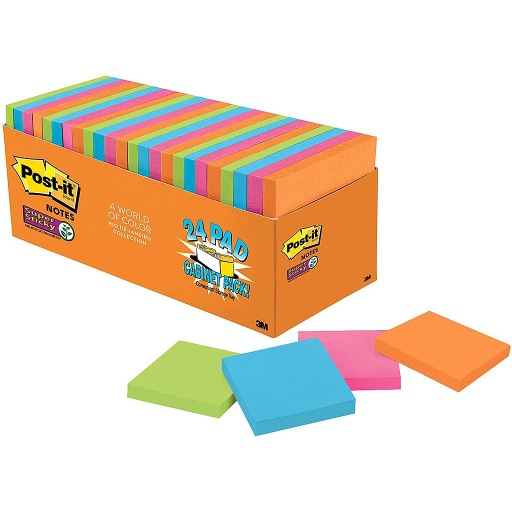 Stick Notes Neon 3x3 12 ct - The School Box Inc