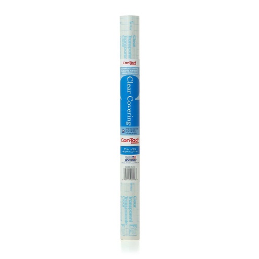 [09FC999312 KR] Clear Cover Matte Con-Tact Brand Adhesive Roll 18" x 9'