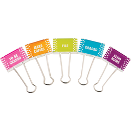 [20690 TCR] 5ct Classroom Management Large Binder Clips
