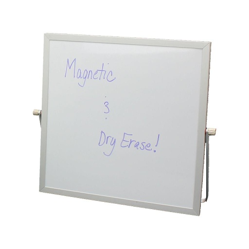 Magnetic Table Top Easel, Chalkboard/Whiteboard, 18.5 x 18