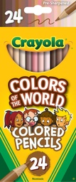 [684607 BIN] Crayola Colors of the World 24ct Colored Pencils