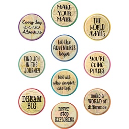 [8809 TCR] Travel the Map Positive Sayings Accents