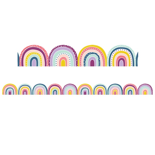 [9092 TCR] Oh Happy Day Rainbows Die-Cut Border Trim