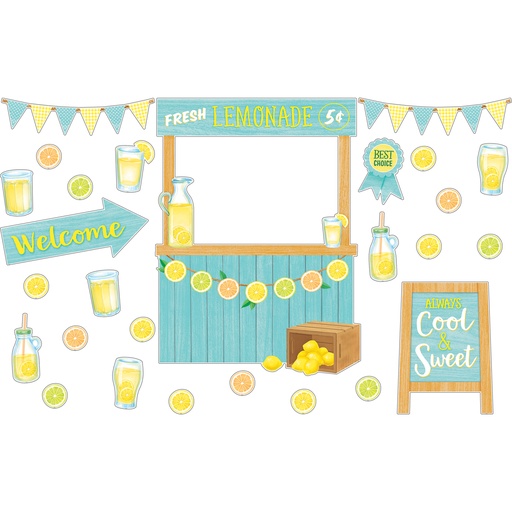 [8491 TCR] Lemon Zest Lemonade Stand Bulletin Board
