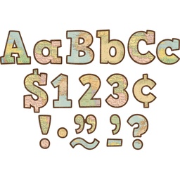 [8575 TCR] Travel the Map Bold Block 4&quot; Letters Combo Pack